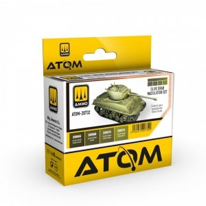 AMMO by Mig Jimenez 20732 ATOM Olive Drab Modulation Set 4x20ml