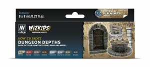 Vallejo 80251 Wizkids Dungeon Dephts Set 8x8ml