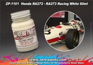 Zero Paints ZP-1101 Honda RA272 - RA273 Racing White Paint 60ml