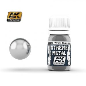 AK Interactive AK478 XTREME METAL WHITE ALUMINIUM 30ml