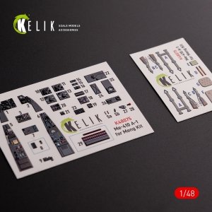 KELIK K48075 Messerschmitt Me-410 A1 interior 3D decals for Meng Model kit 1/48
