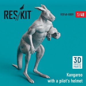 RESKIT RSF48-0009 Kangaroo with a pilot's helmet (3D Printed) (1/48)