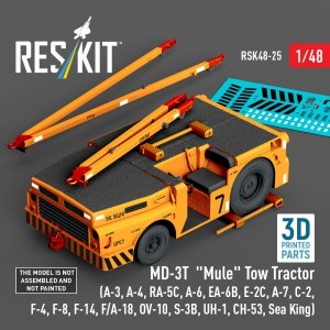 RESKIT RSK48-0025 MD-3T Mule Tow Tractor (3D Printed model kit) 1/48