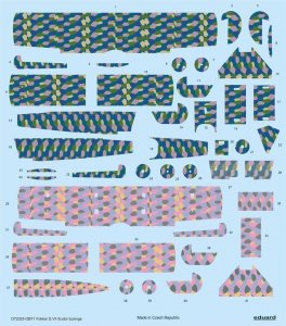 Eduard D72025 Fokker D.VII 5color lozenge EDUARD 1/72