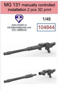 Omask 104844 MG 131 manually controlled instalation 1/48