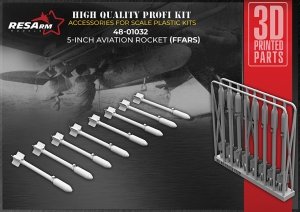 RESArm 48-01032 5 INCH FFAR - Rocket  (3D resin printing) 1/48