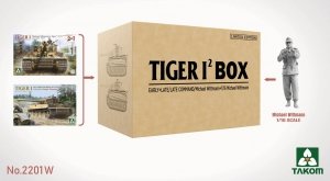 Takom 2201W Double Tiger I Box Limited Edition (Early And Late/Late Command/Michael Wittmann And Michael Wittmann) 1/35