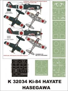 Montex K32034 Ki-84 Hayate 1/32