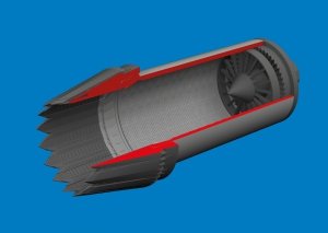 Eduard 672430 F-35C exhaust nozzle PRINT for TAMIYA 1/72