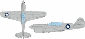 Eduard EX1120 P-40E US national insignia circular EDUARD 1/48