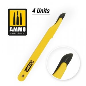 Ammo of Mig 8695 Standard Blade Curved Large - 4 pcs