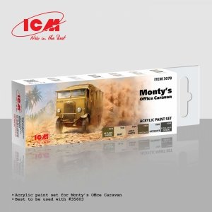 ICM 3078 Acrylic paint set for Monty’s Office Caravan