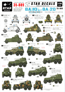 Star Decals 35-889 BA-10 and BA-20 in foreign service 1/35
