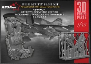 RESArm 48-04007 McDonnell Douglas F-4 Phantom II С/D/E/G  pilot seat (3D resin printing) 1/48