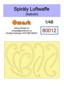 Omask 80012 Spirals Luftwaffe (yellow masking tape) 1/48