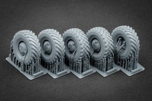 ScaleX WM 35016S GAZ Tiger V2(with shield) Sagged wheel set (for Meng) 1/35