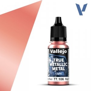 Vallejo 77106 Ruby Red - True Metallic Metal - Light 18ml