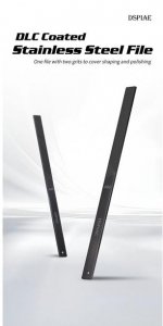 DSPIAE AT-FX01 Coated Stainless Steel File 400 / 800 (1 piece)