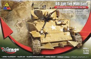 Mirage Hobby 726088 US Light Tank M5A1 (Late) 4th Armoured Division, Normandy, July 1944 1/72