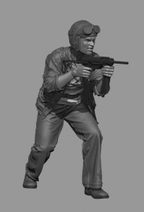 Panzer Art FI35-206 USMC tanker close combat No2 1/35
