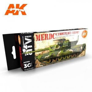 AK Interactive AK11653 3G MERDC CAMOUFLAGE COLORS 8x17 ml