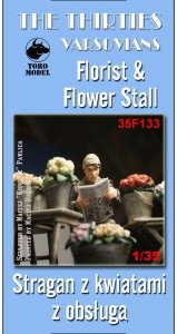Toro 35F133 Lata Trzydzieste - Stragan z Kwiatami i Obsługą 1/35