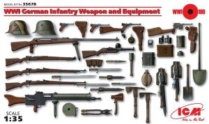ICM 35678 WWI German Infantry Weapon and Equipment (1:35)
