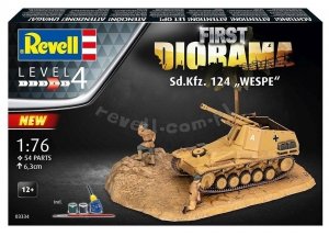 Revell 03334 Sd.Kfz. 124 Wespe - First Diorama Set 1/76
