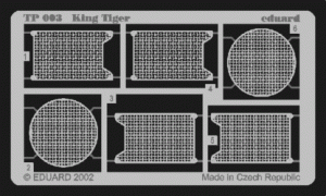 Eduard TP003 King Tiger 1:35 Tamiya
