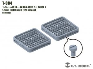 E.T. Model T-084 1.5mm Bolt Head B (120 pieces) ( nity )