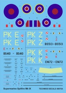 Techmod 48075 - Supermarine Spitfire F.IX (Gabreski’s Spitfires) (1:48)