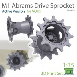 T-Rex Studio TR35003-3 M1 Abrams Sprocket Set A (Active Version)for VOIIO 1/35