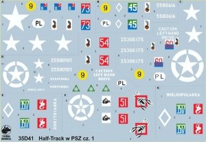ToRo Model 35D41 - M3/M5A1/M9A1/M14/M16 Half Tracks in Polish service vol.1 1/35