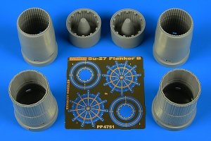 Aires 4751 Su-27 Flanker B exhaust nozzles 1/48 HOBBY BOSS