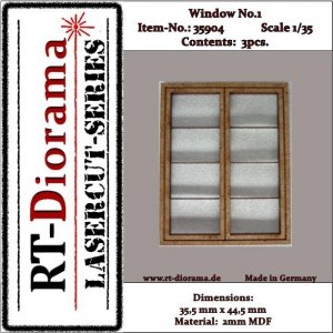 RT-Diorama 35904 Window No.: 1 (3 pcs) 1/35