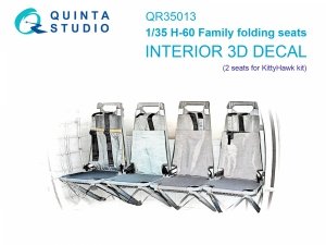 Quinta Studio QR35013 H-60 Family folding seats (KittyHawk), 2 pcs 1/35