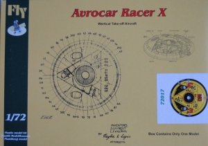Fly 72017 Avrocar Racer X 1:72