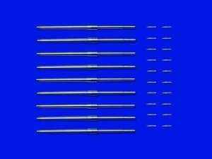 Tamiya 12643 Metal 46cm Gun Barrels / Projectiles 1/350