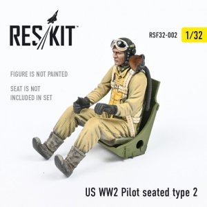 RESKIT RSF32-0002 US WW2 Pilot seated type 2 1/32
