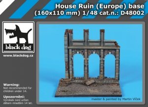 Black Dog D48002 House ruin (Europe) base 1/48