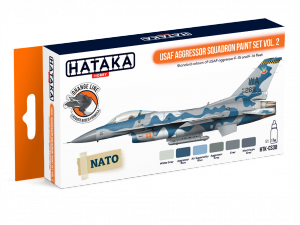 Hataka HTK-CS30 ORANGE LINE – USAF Aggressor Squadron paint set vol. 2 (6x17ml)