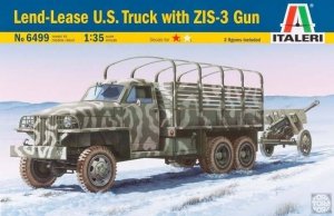 Italeri 6499 2 1/2 ton 6x6 Lend Lease Truck w/ ZIS-3 (1:35)