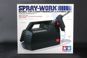 Tamiya 74520 SPRAY-WORK BASIC AIR COMPRESSOR w/AIRBRUSH