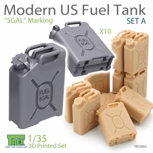 T-Rex Studio TR35064 Modern US Fuel Tank Set A 5GALMarking 1/35