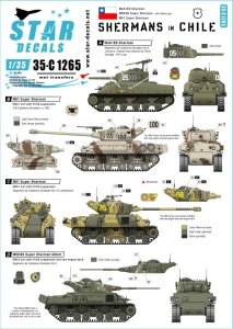 Star Decals 35-C1265 Shermans in Chile 1/35