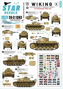 Star Decals 35-C1383 Wiking # 4. 5. SS-Wiking in Caucasus 1942-43. 1/35