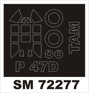 Montex SM72277 P-47 RAZORBACK TAMIYA 1/72
