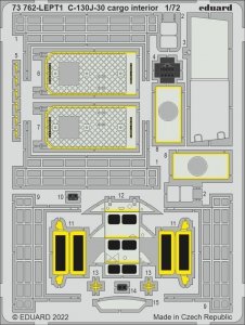 Eduard 73762 C-130J-30 cargo interior ZVEZDA 1/72