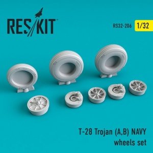 RESKIT RS32-0206 T-28 Trojan (A,B) NAVY wheels set 1/32