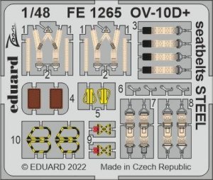 Eduard FE1265 OV-10D+ seatbelts STEEL ICM 1/48